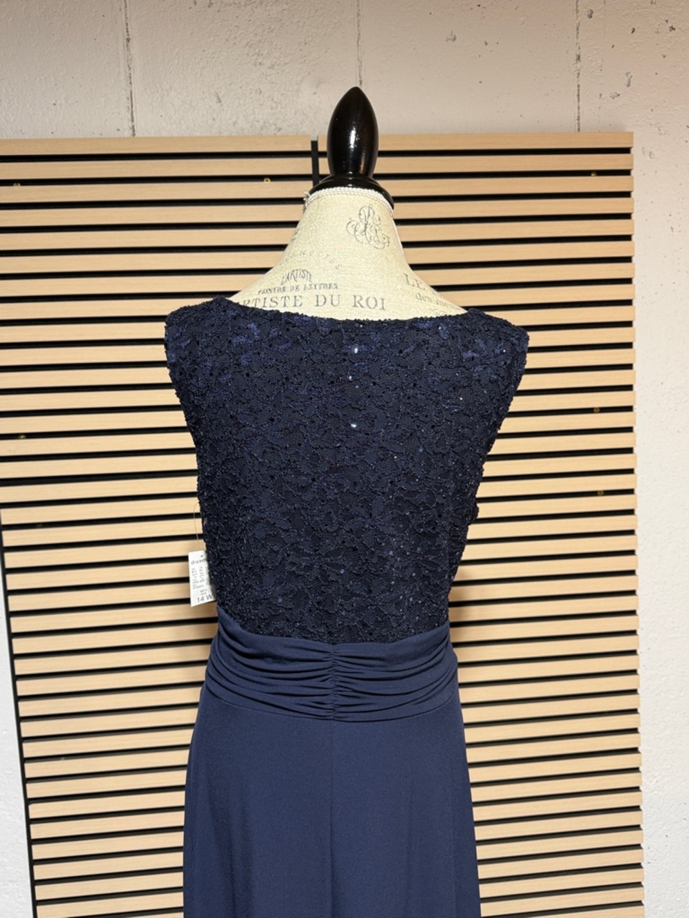 NWT Navy Blue Lace Dress Size 14 - Picture 3 of 12